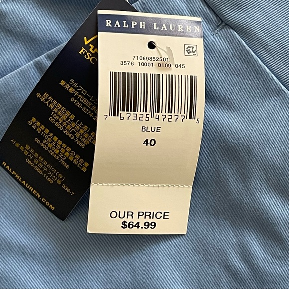 NWT Men’s Polo Ralph Lauren Stretch Classic Fit 9” Shorts - Picture 7 of 8